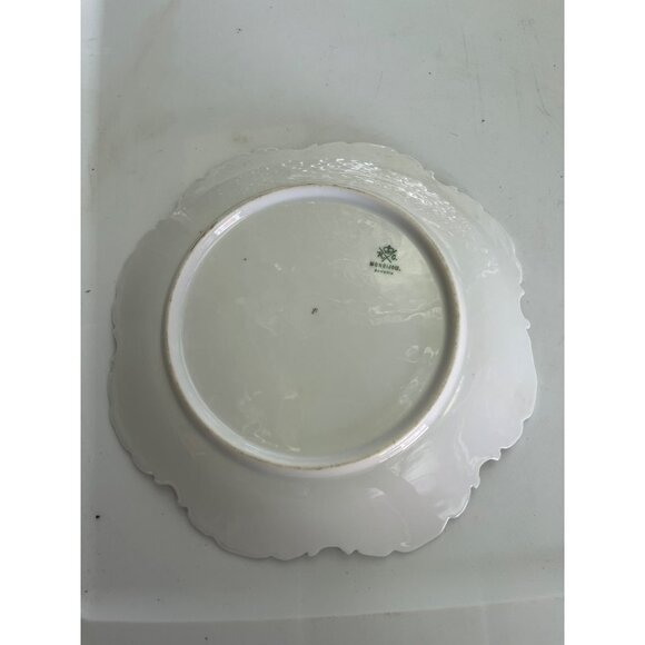 Antique Monbijou Bavarian Hand Painted Pastoral Maiden Opalescent Finish - Picture 8 of 9